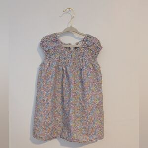 2-3Y - ZARA - Girls Floral Smocked Dress - Pastel Multi flowers Liberty